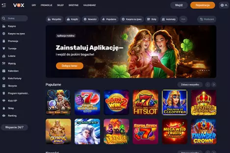 VOX Casino Howto Step 1