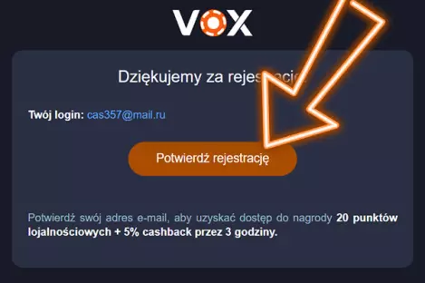 VOX Casino Howto Step 6